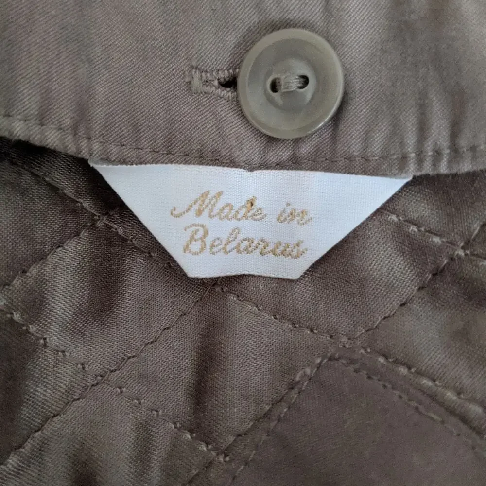 New York Harbor by Andrea Vintage Trench Coat 4P